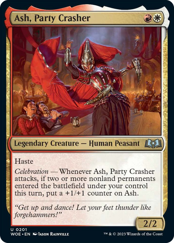 Ash, Party Crasher #201 U - Wilds of Eldraine Pokemon card