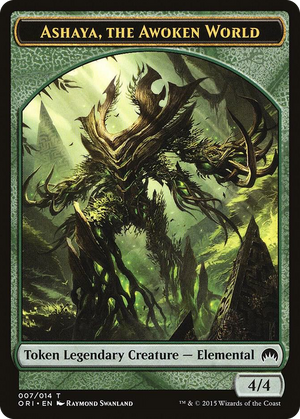 0007 Ashaya, the Awoken World Token T Magic Origins
