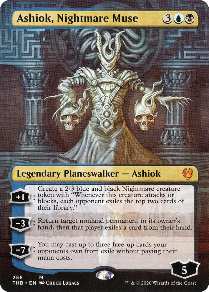 0256 Ashiok, Nightmare Muse (Borderless) M Theros Beyond Death