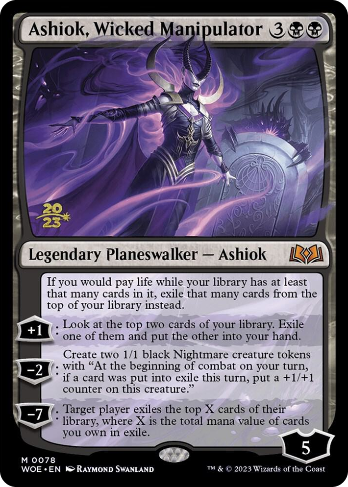 0078 Ashiok, Wicked Manipulator M Prerelease Cards