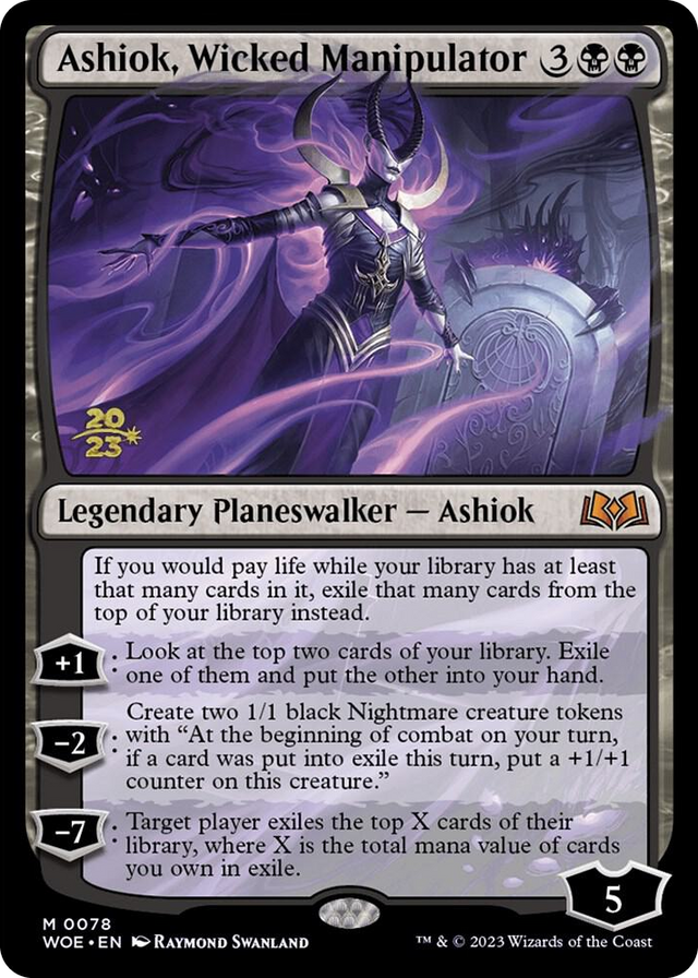 0078 Ashiok, Wicked Manipulator M Prerelease Cards