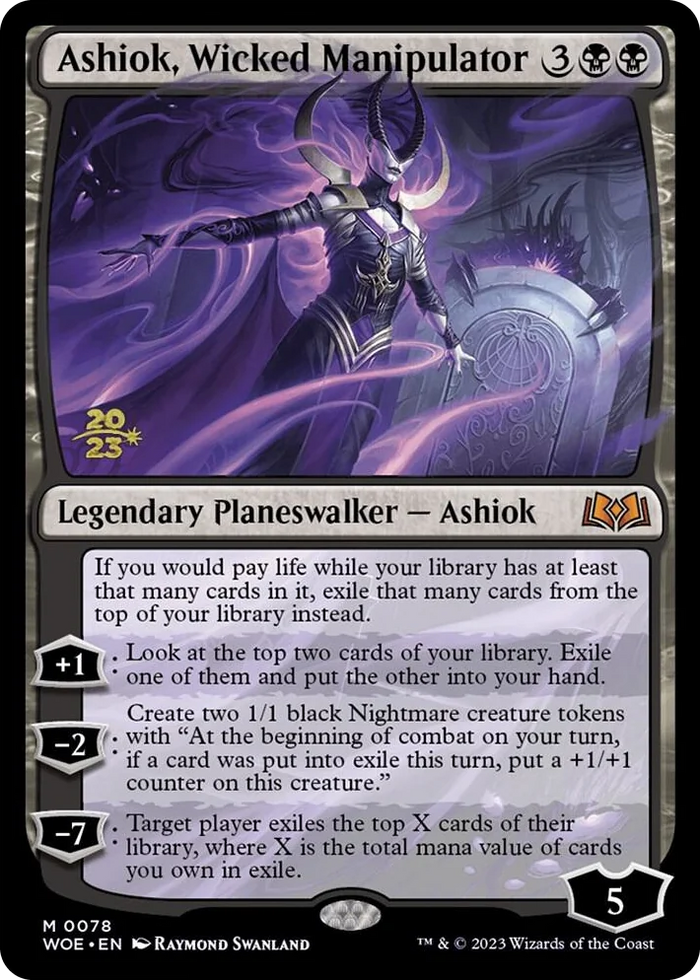 0078 Ashiok, Wicked Manipulator M Prerelease Cards