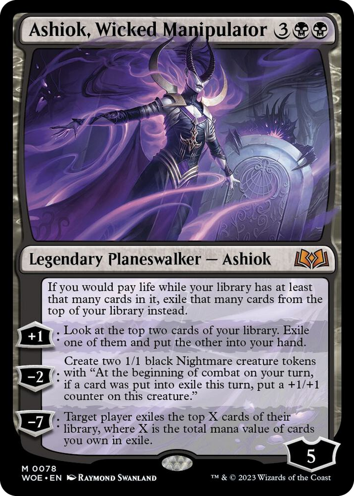 Ashiok, Wicked Manipulator #78 M - Wilds of Eldraine Pokemon card
