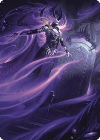 0010 Ashiok, Wicked Manipulator Art Card (10/81) S Art Series: Wilds of Eldraine