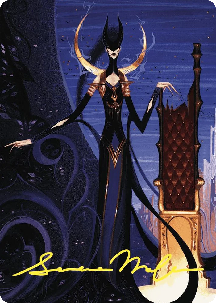 0057 Ashiok, Wicked Manipulator Art Card (57/81) (Gold-Stamped Signature) S Art Series: Wilds of Eldraine