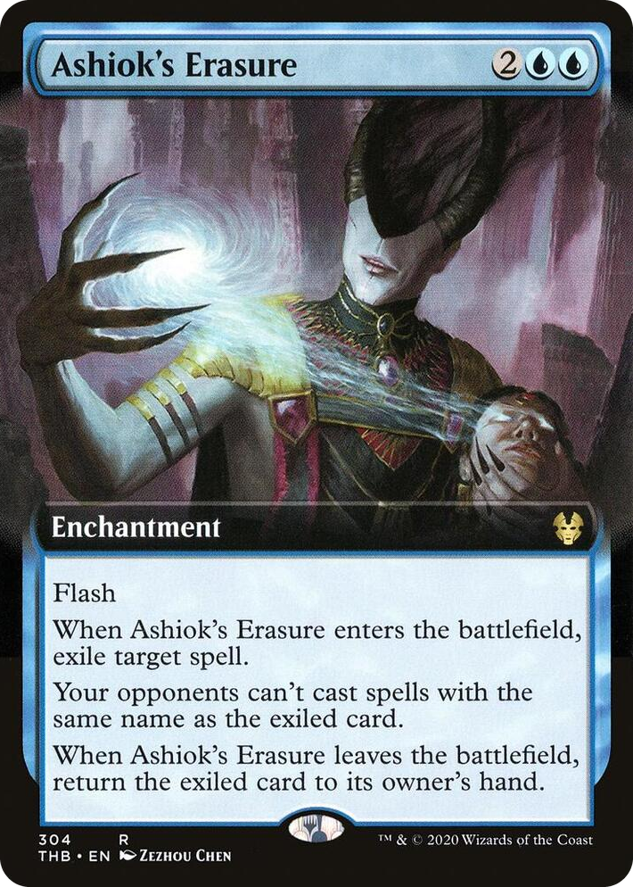 0304 Ashiok's Erasure (Extended Art) R Theros Beyond Death