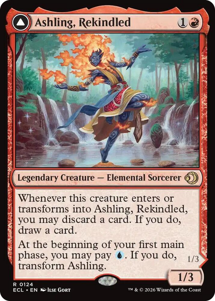 Ashling, Rekindled #124 R - Lorwyn Eclipsed Pokemon card