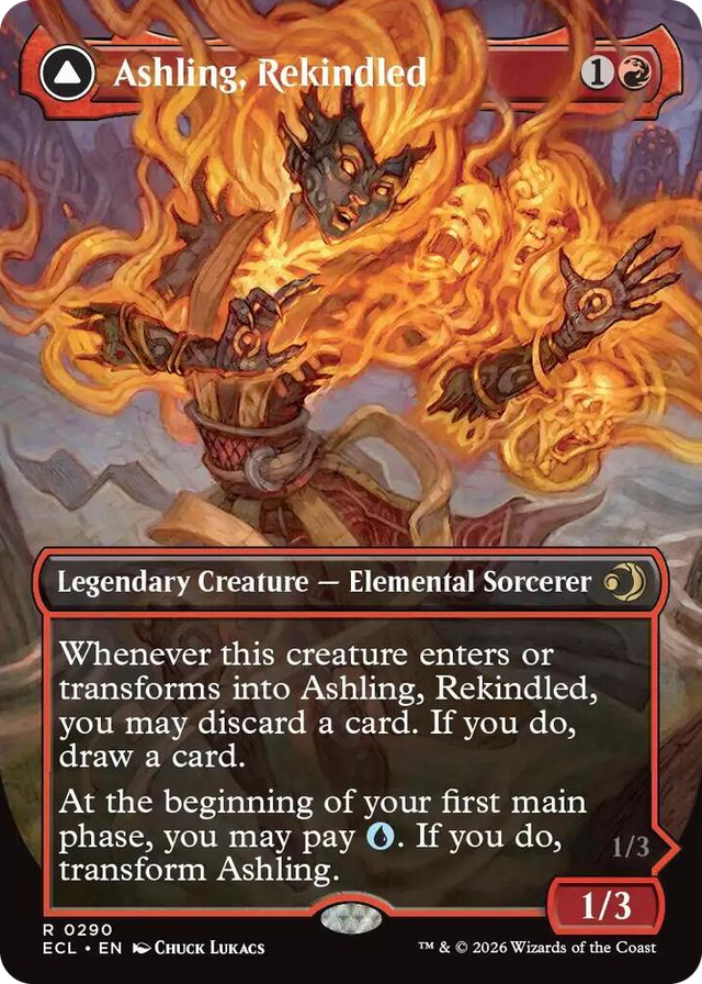 0290 Ashling, Rekindled (Borderless) R Lorwyn Eclipsed