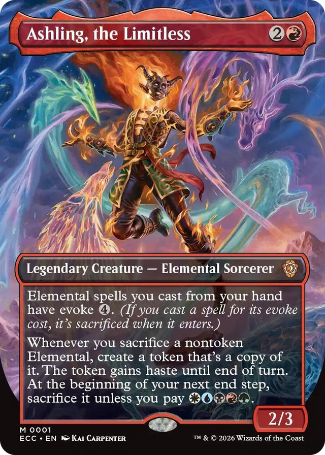 0001 Ashling, the Limitless (Borderless) M Commander: Lorwyn Eclipsed