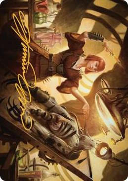0015 Ashnod, Flesh Mechanist Art Card (Gold-Stamped Signature) S Art Series: The Brothers' War