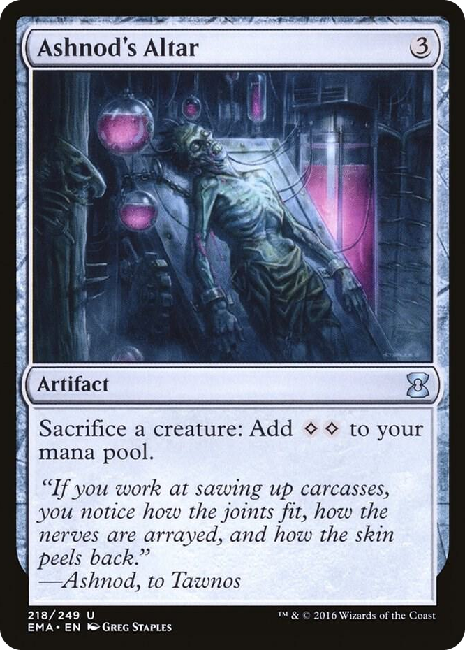 Ashnod's Altar #218 U - Eternal Masters Pokemon card