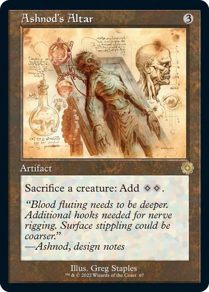 0067 Ashnod's Altar (Schematic) R The Brothers' War: Retro Frame Artifacts
