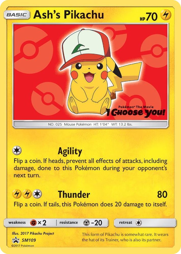 SM109 Ash's Pikachu - SM109 Promo SM Promos