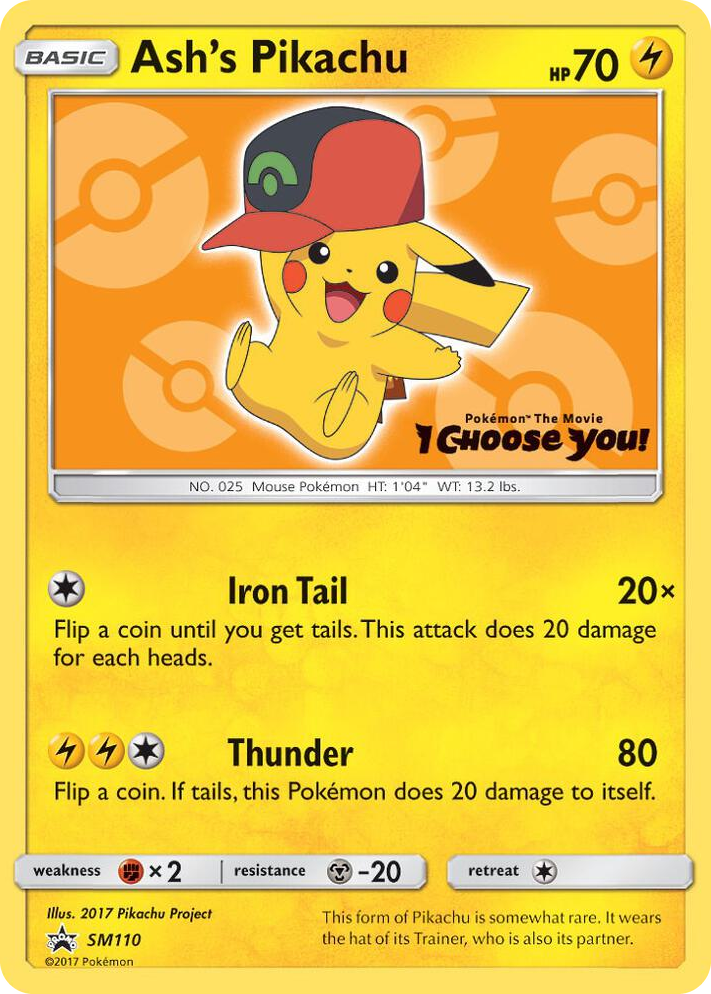 SM110 Ash's Pikachu - SM110 Promo SM Promos