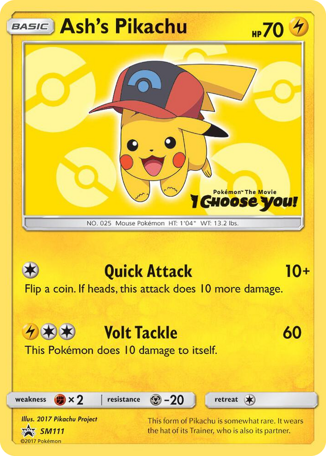 SM111 Ash's Pikachu - SM111 Promo SM Promos