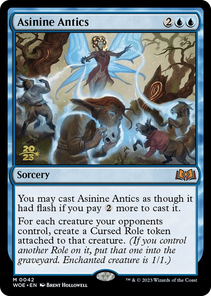 0042 Asinine Antics M Prerelease Cards
