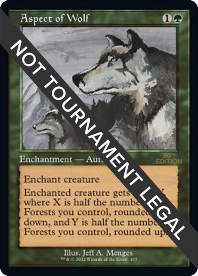 0477 Aspect of Wolf (Retro Frame) R 30th Anniversary Edition