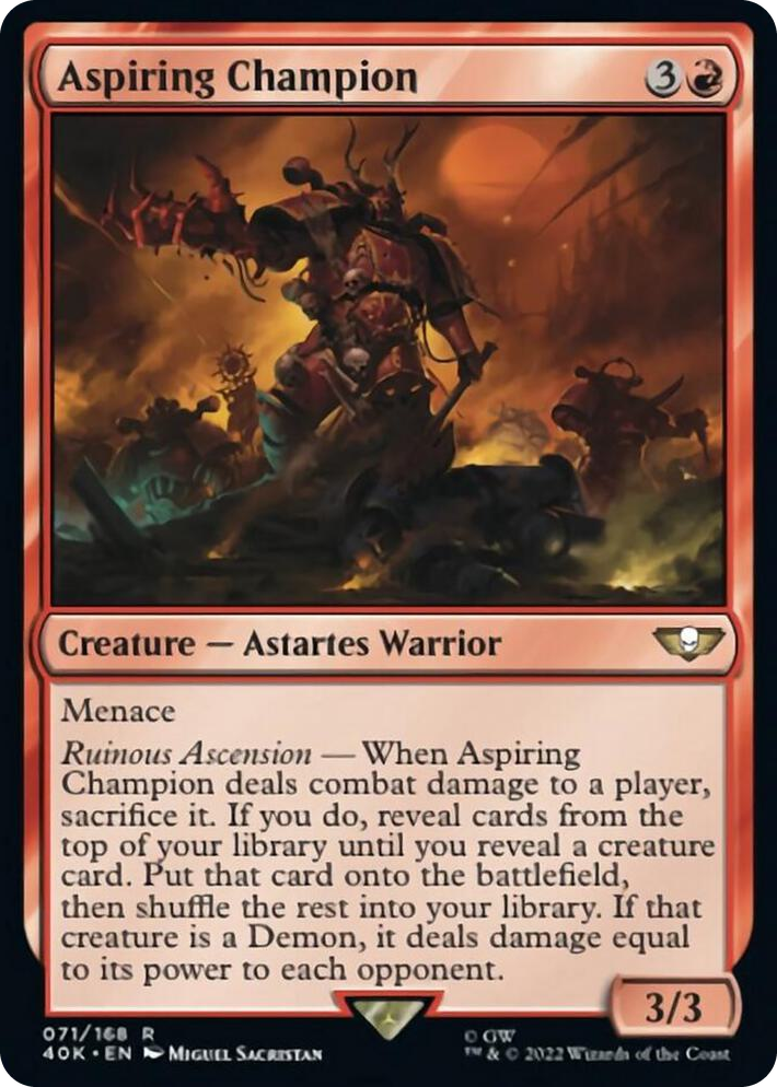 0071 Aspiring Champion R Universes Beyond: Warhammer 40,000