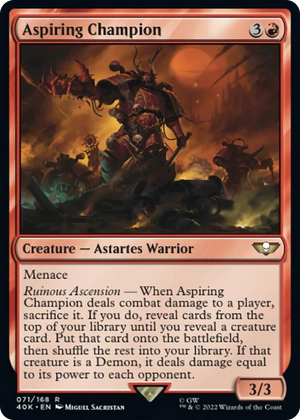 0071 Aspiring Champion R Universes Beyond: Warhammer 40,000