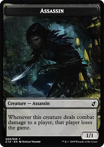 0009 Assassin // Morph Double-Sided Token T Commander 2019