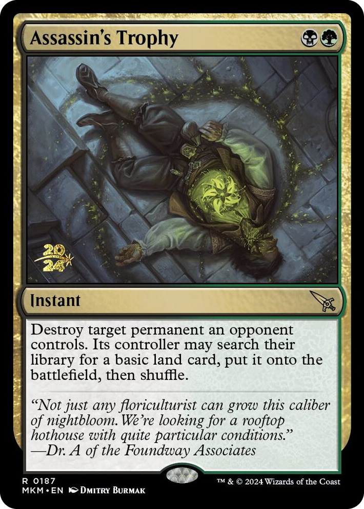 0187 Assassin's Trophy (0187) R Prerelease Cards
