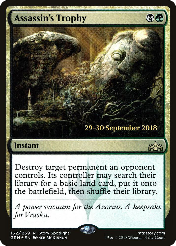 0152 Assassin's Trophy R Prerelease Cards