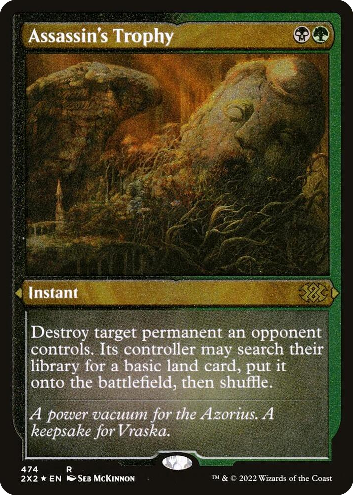 0474 Assassin's Trophy (Foil Etched) R Double Masters 2022