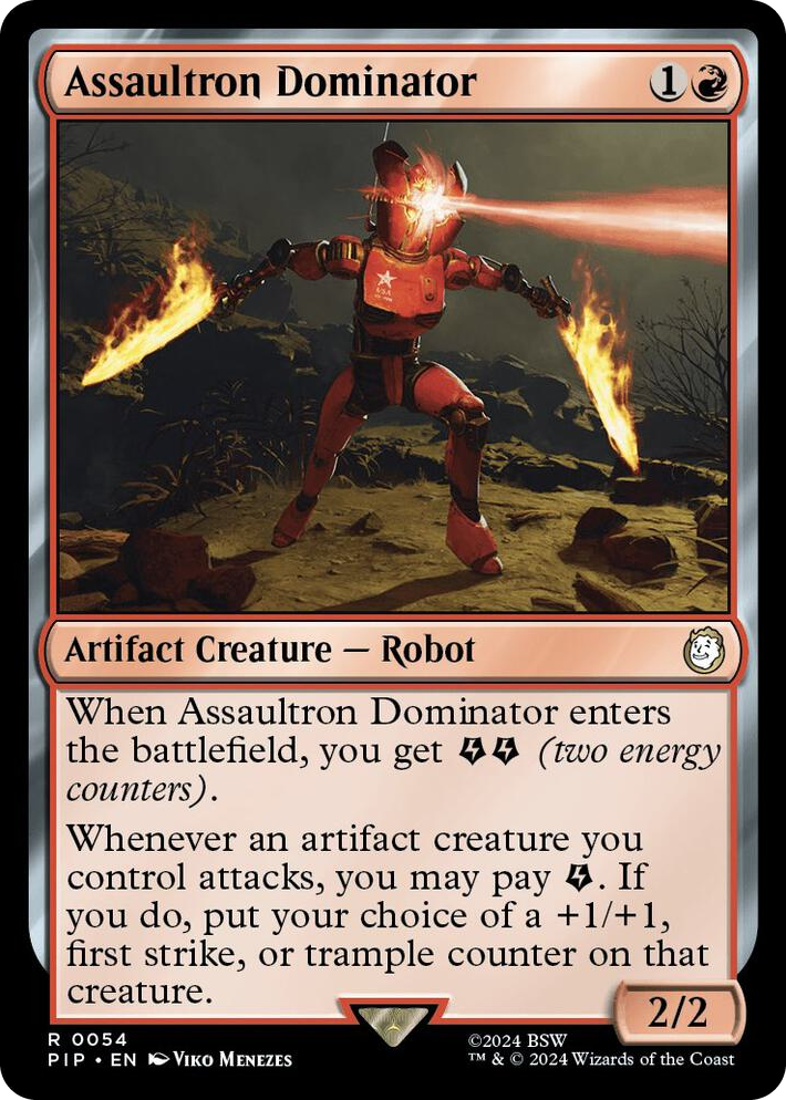 0054 Assaultron Dominator R Universes Beyond: Fallout