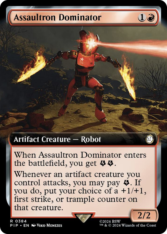 0384 Assaultron Dominator (Extended Art) R Universes Beyond: Fallout