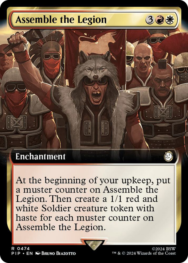 0474 Assemble the Legion (Extended Art) R Universes Beyond: Fallout
