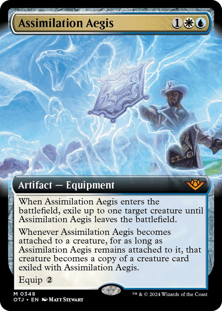 0348 Assimilation Aegis (Extended Art) M Outlaws of Thunder Junction