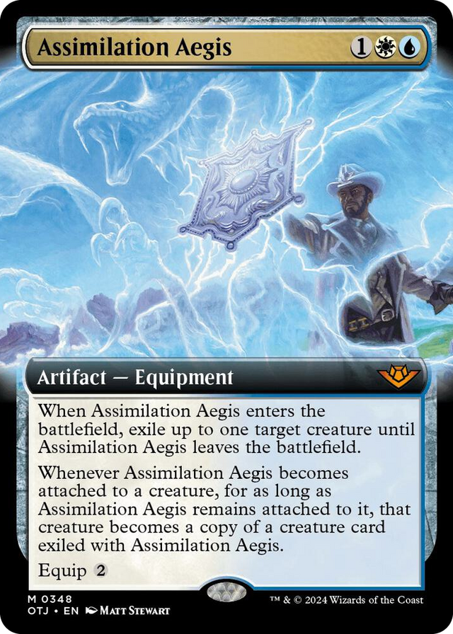0348 Assimilation Aegis (Extended Art) M Outlaws of Thunder Junction