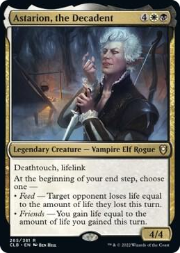 Astarion, the Decadent #265 R - Commander Legends: Battle for Baldur's Gate Pokemon card