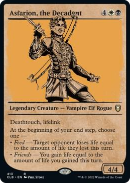 Astarion, the Decadent (Showcase) #413 R - Commander Legends: Battle for Baldur's Gate Pokemon card