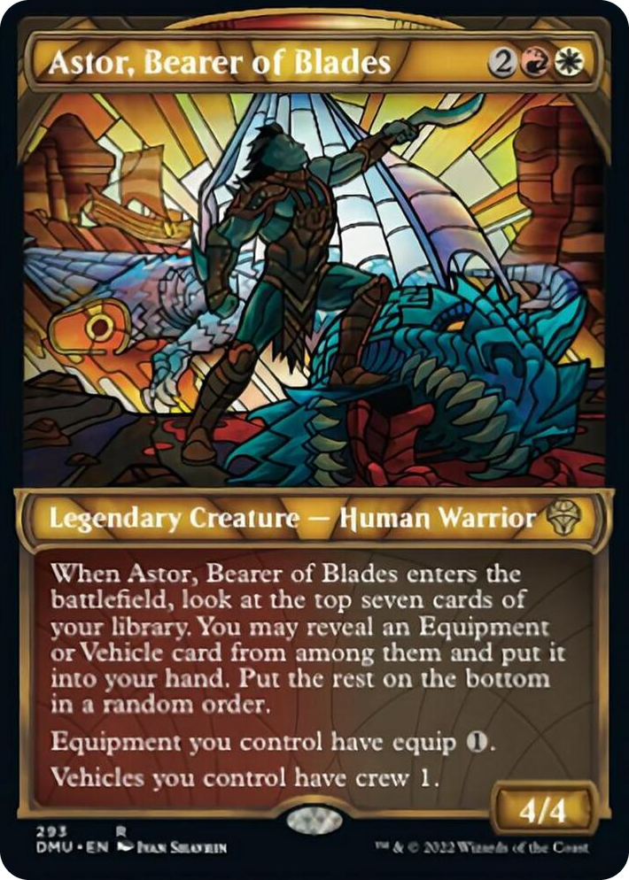0293 Astor, Bearer of Blades (Showcase) R Dominaria United