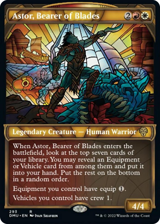 0293 Astor, Bearer of Blades (Showcase) R Dominaria United