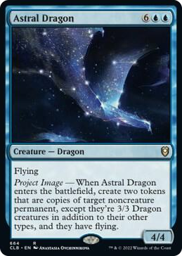 Astral Dragon #664 R - Commander Legends: Battle for Baldur's Gate Pokemon card