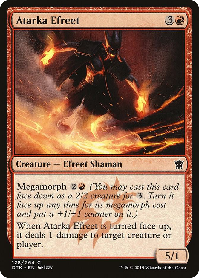 0128 Atarka Efreet C Dragons of Tarkir