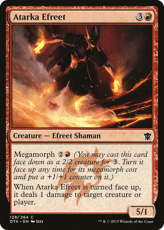 0128 Atarka Efreet C Dragons of Tarkir