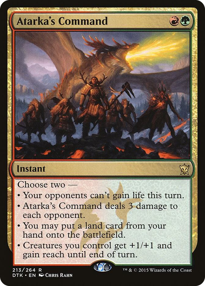 0213 Atarka's Command R Dragons of Tarkir