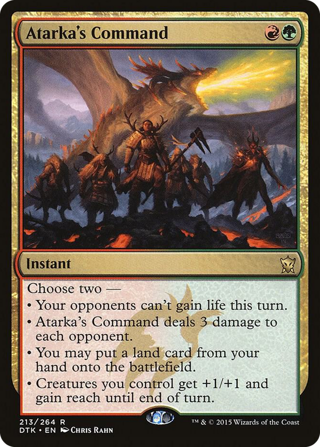 0213 Atarka's Command R Dragons of Tarkir