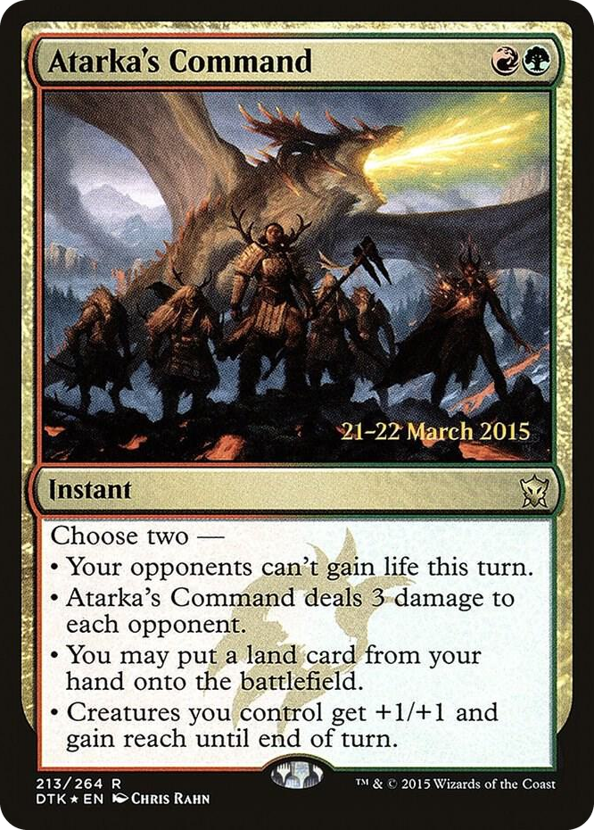 Atarka's Command #213 R - Prerelease Cards Pokemon card