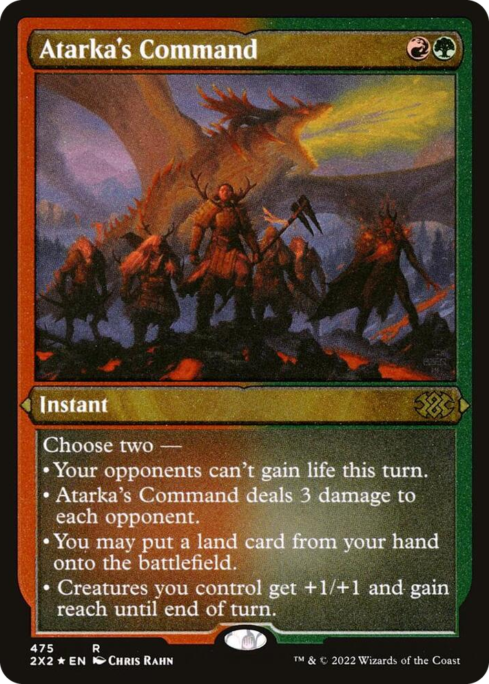 0475 Atarka's Command (Foil Etched) R Double Masters 2022