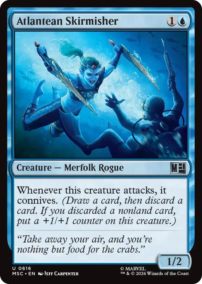 0616 Atlantean Skirmisher U Commander: Marvel Super Heroes