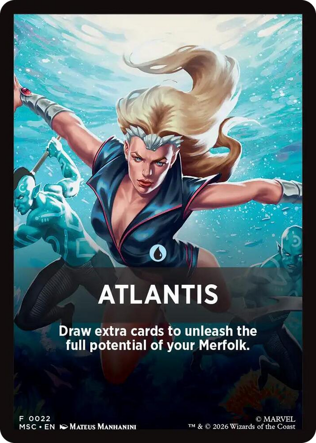 0022 Atlantis Theme Card T Commander: Marvel Super Heroes
