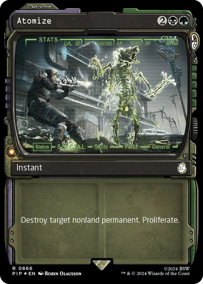 0866 Atomize (Showcase) (Surge Foil) R Universes Beyond: Fallout