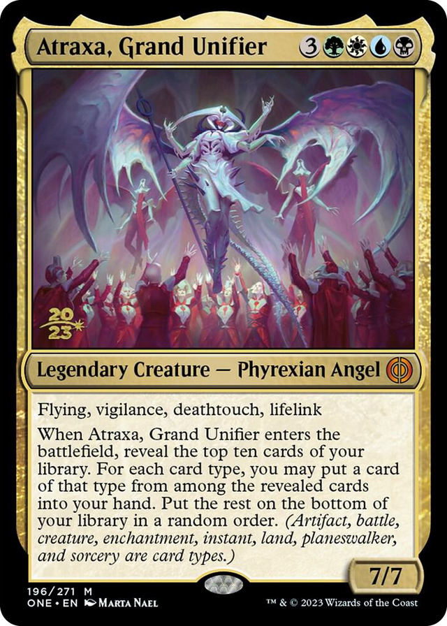 0196 Atraxa, Grand Unifier M Prerelease Cards