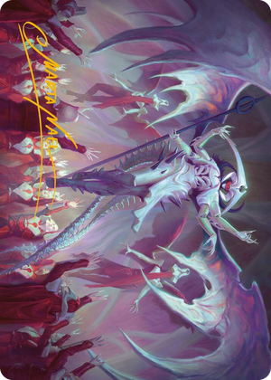 0045 Atraxa, Grand Unifier Art Card (45/81) (Gold-Stamped Signature) S Art Series: Phyrexia: All Will Be One