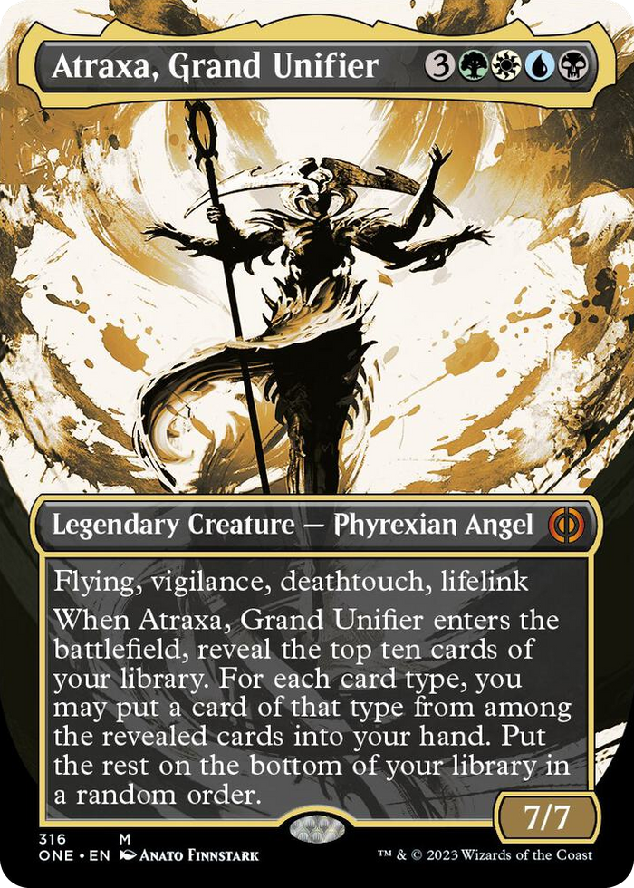 Atraxa, Grand Unifier (Showcase) #316 M - Phyrexia: All Will Be One Pokemon card