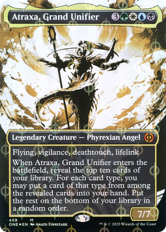 0459 Atraxa, Grand Unifier (Showcase) (Step-and-Compleat Foil) M Phyrexia: All Will Be One